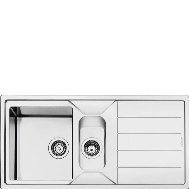 Smeg LDR102-2 Sink, Stainless Steel
