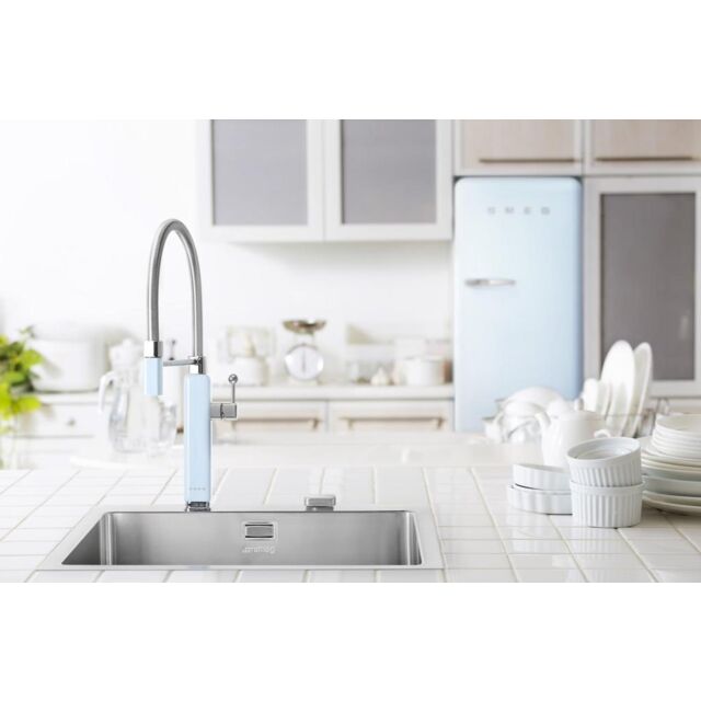 Smeg MDF50PB 50's Style Single Lever Mixer Tap - Blue