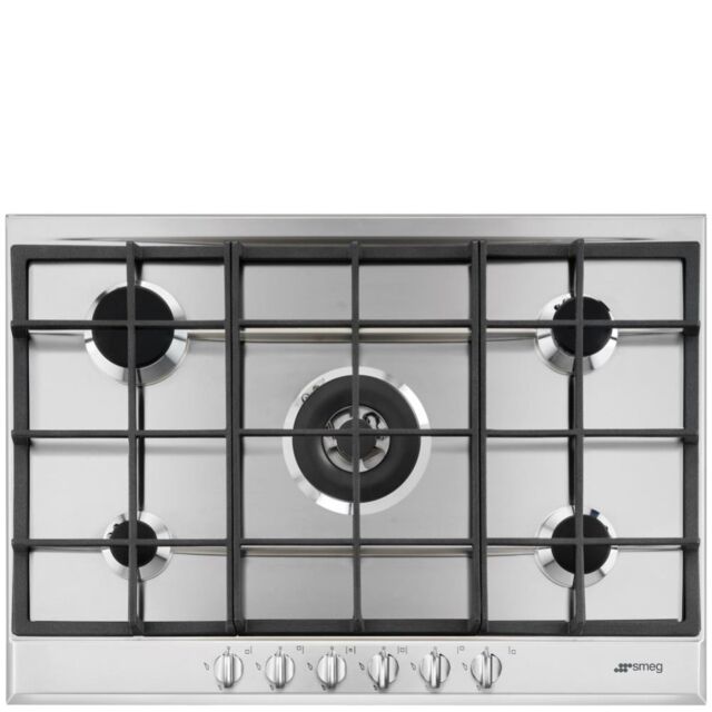 Smeg P272XGH 75cm Cucina Gas Hob, Stainless Steel