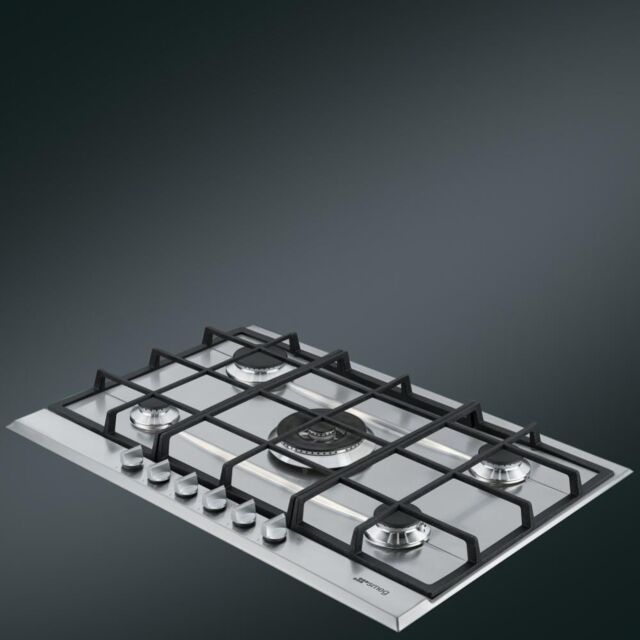 Smeg P272XGH 75cm Cucina Gas Hob, Stainless Steel
