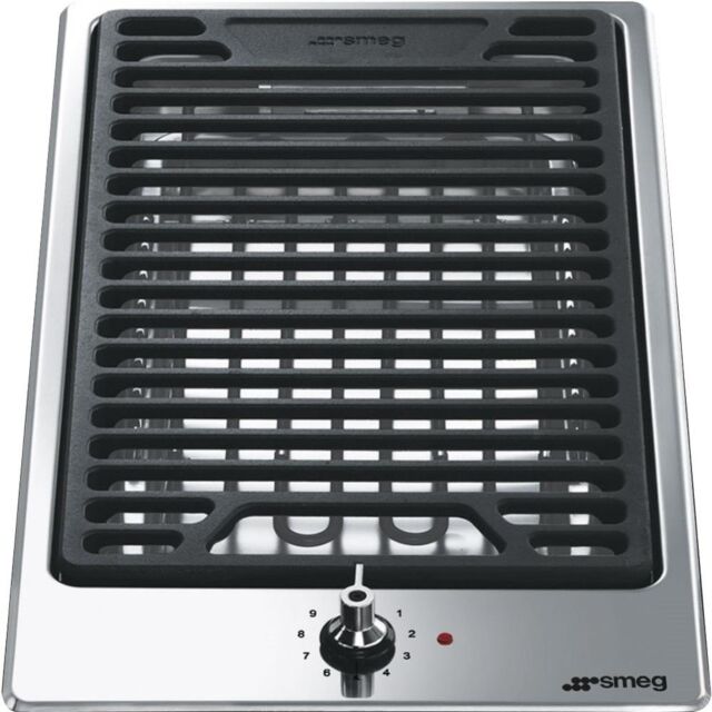 Smeg PGF30B 31cm Domino Classic Lava Stone Grill