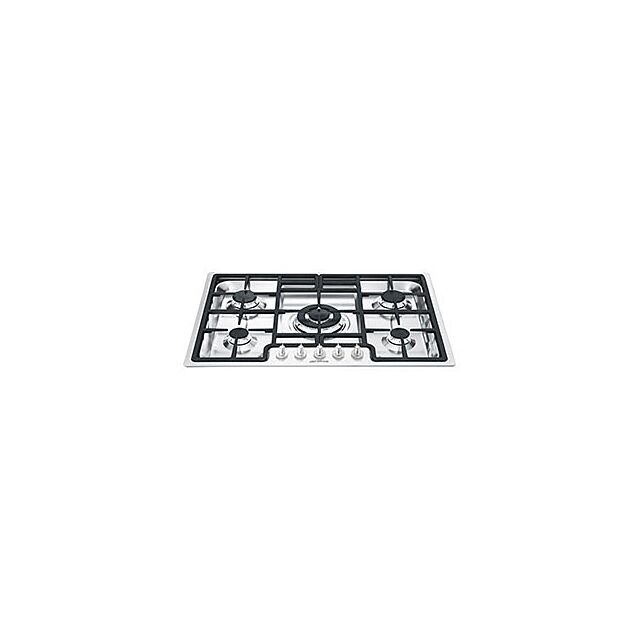Smeg PGF75-4 72cm Classic Gas Hob, Stainless Steel