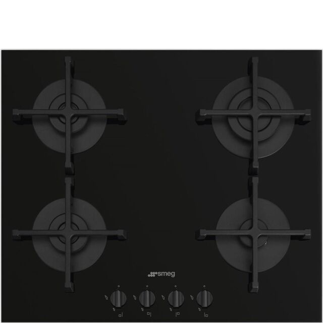 Smeg PV264B 60cm Gas on Glass Hob, Black