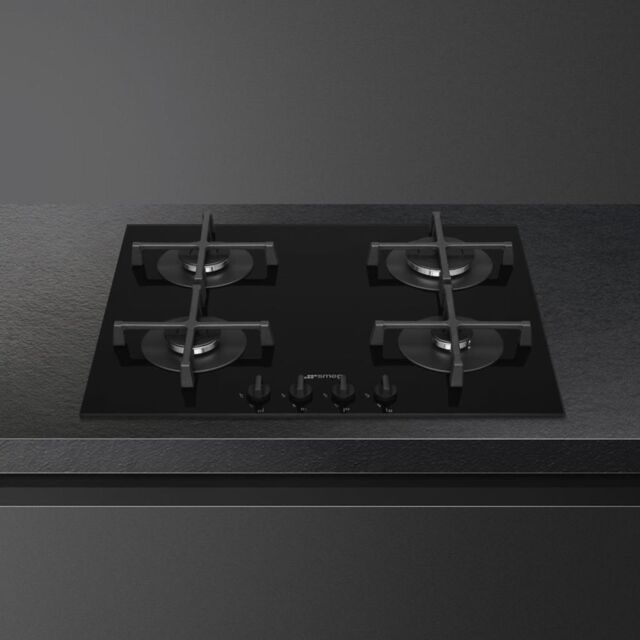 Smeg PV264B 60cm Gas on Glass Hob, Black