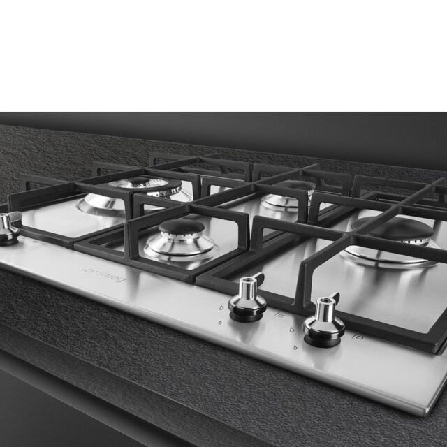 Smeg PX364L 60cm Classic Gas Hob, Stainless Steel