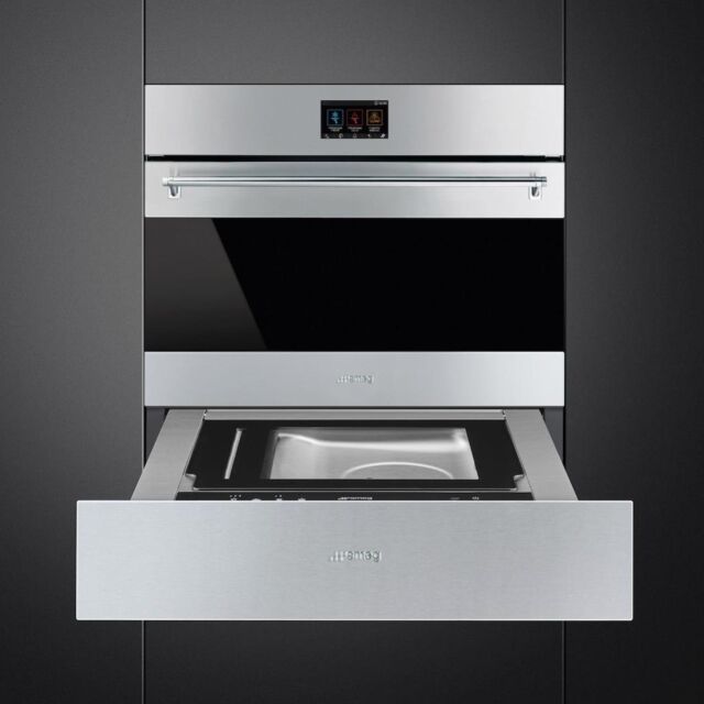 Smeg SBC4304X 45cm Classic Blast Chiller in Eclipse Black Glass