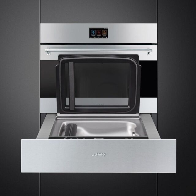 Smeg SBC4304X 45cm Classic Blast Chiller in Eclipse Black Glass