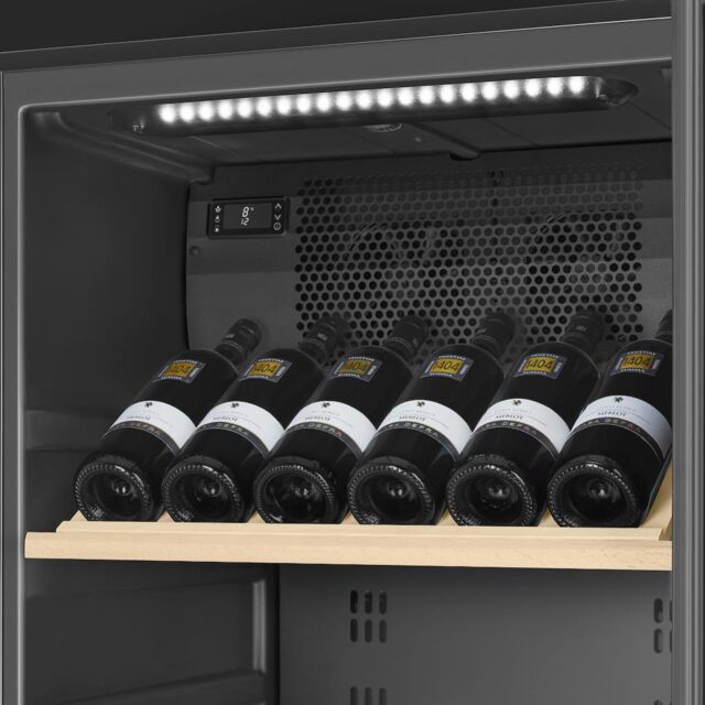 Smeg SCV115GS Freestanding Wine Cooler - Silver Glass