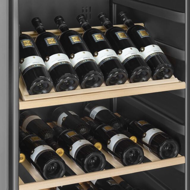 Smeg SCV115GS Freestanding Wine Cooler - Silver Glass