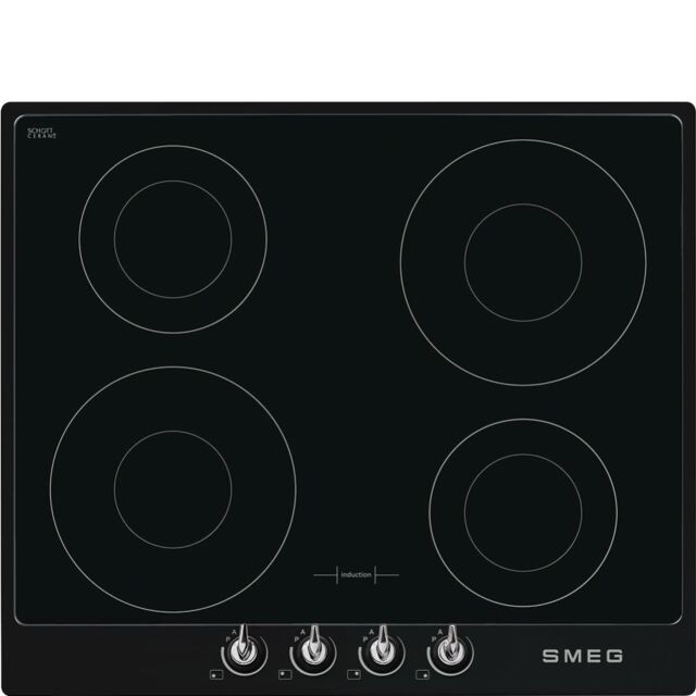 Smeg SI964NM 60cm Victoria Induction Hob with Black Frame