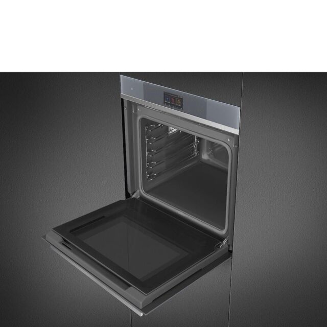 Smeg SOP6104TPS 60cm Linea Pyrolytic Single Oven with VIVOScreen