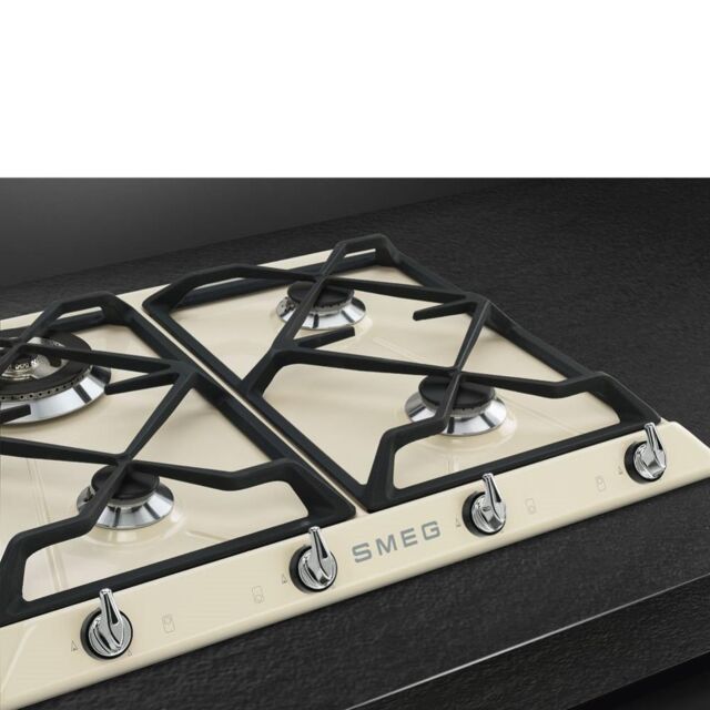 Smeg SR964PGH 60cm Victoria Gas Hob, Cream