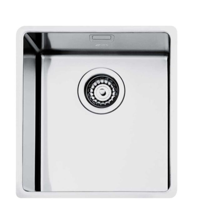 Smeg VFU34SFR Undermounted Single Bowl Sink, Stainless Steel