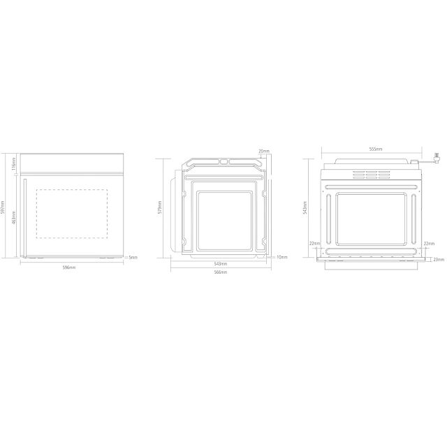 Caple C2220 Built In Single Oven