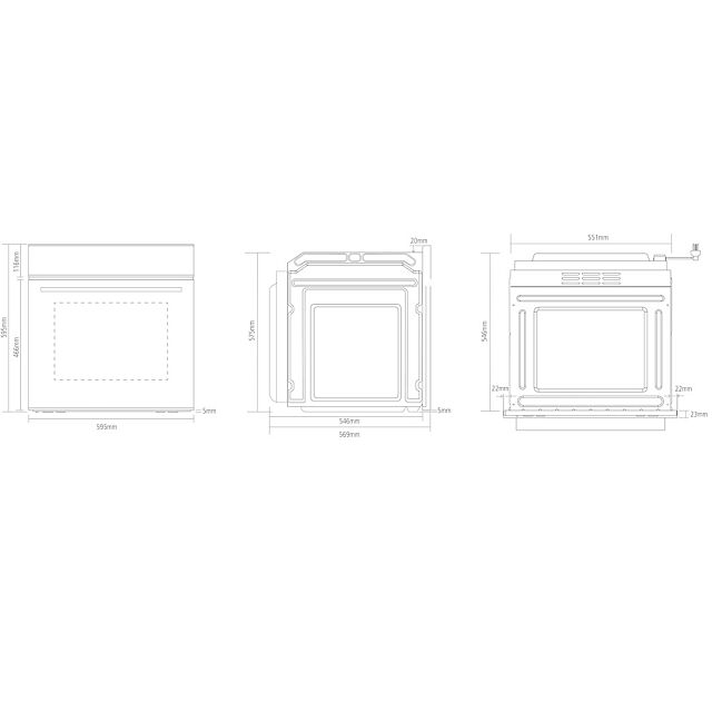 Caple C2234 Built In Single Oven