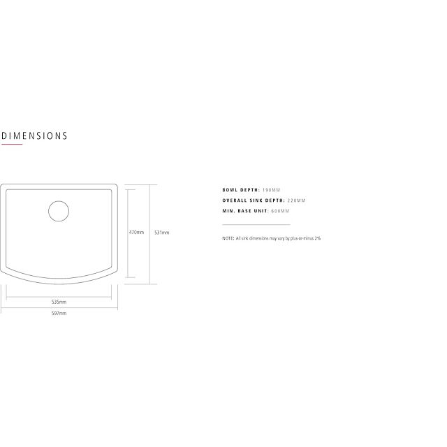 Caple PEMBERLEY Pemberley Sit-on W597mm
