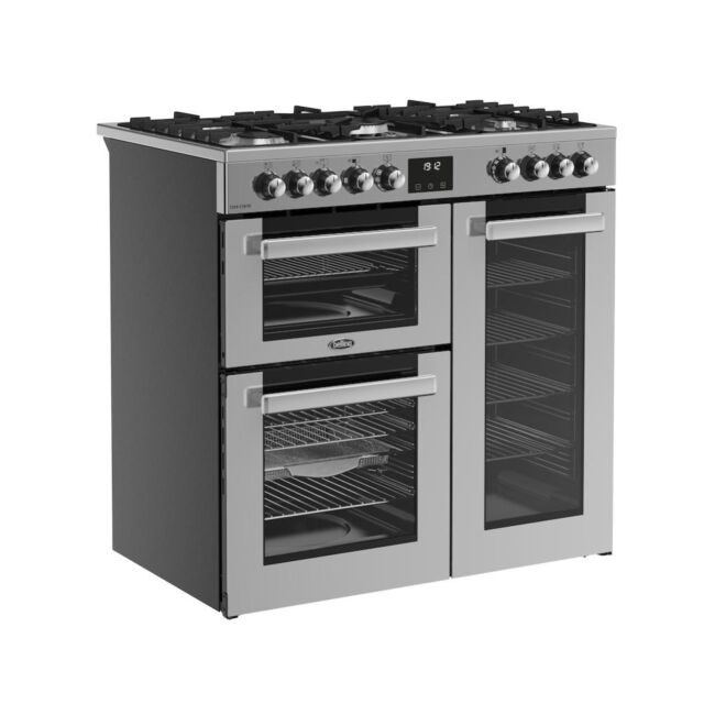 Belling RCA COOKCENTRE 90DF 90cm Dual Fuel Range Cooker - Stainless Steel