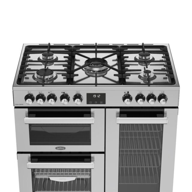 Belling RCA COOKCENTRE 90DF 90cm Dual Fuel Range Cooker - Stainless Steel