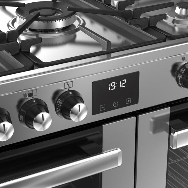 Belling RCA COOKCENTRE 90DF 90cm Dual Fuel Range Cooker - Stainless Steel