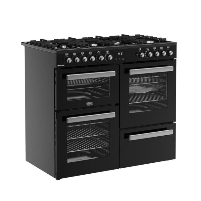 Belling RCA COOKCENTRE 100DF 100cm Dual Fuel Range Cooker - Black