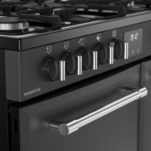 Belling RCA FARMHOUSE 90DF 90cm Dual Fuel Range Cooker - Anthracite