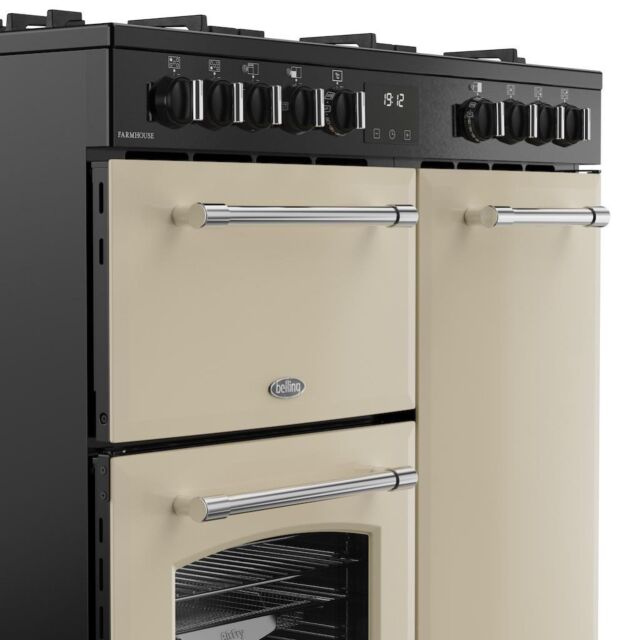 Belling RCA FARMHOUSE 90DF 90cm Dual Fuel Range Cooker - Cream