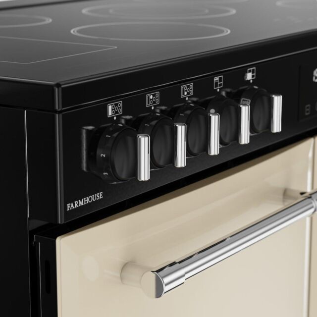 Belling RCA FARMHOUSE 100E 100cm Electric Ceramic Range Cooker - Cream