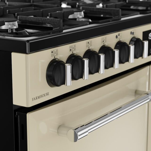 Belling RCA FARMHOUSE 100DF 100cm Dual Fuel Range Cooker - Cream