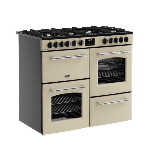 Belling RCA FARMHOUSE 100DF 100cm Dual Fuel Range Cooker - Cream