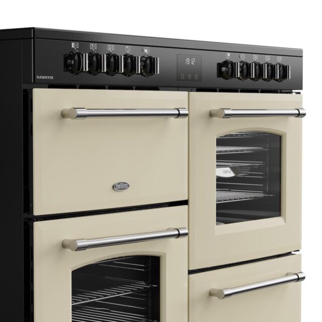 Belling RCA FARMHOUSE 110E 110cm Electric Ceramic Range Cooker - Cream