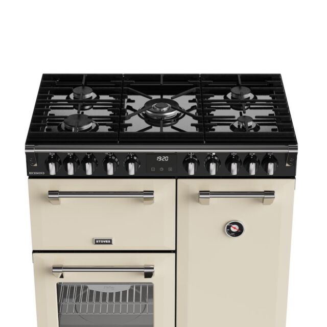Stoves RCA RICH 90DF 90cm Richmond Dual Fuel Range Cooker - Cream