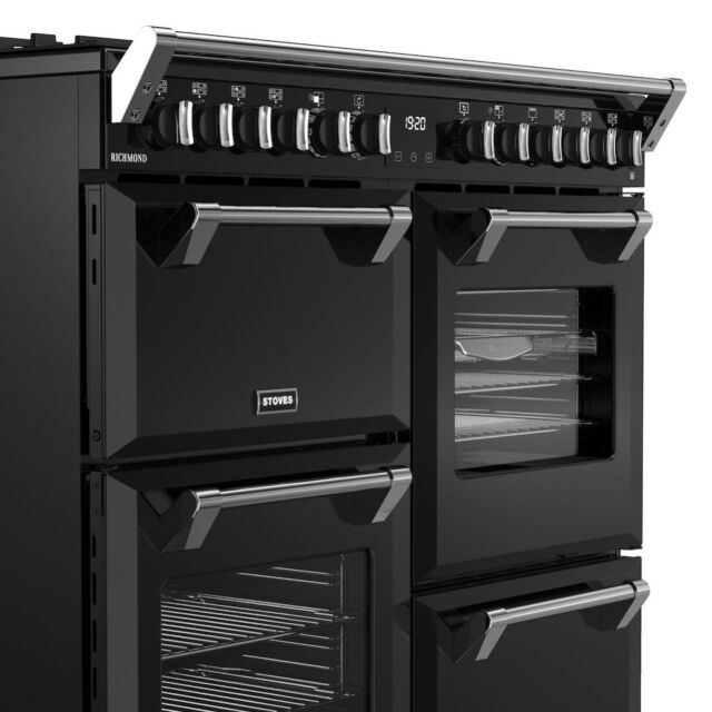 Stoves RCA RICH 100DF 100cm Richmond Dual Fuel Range Cooker - Black