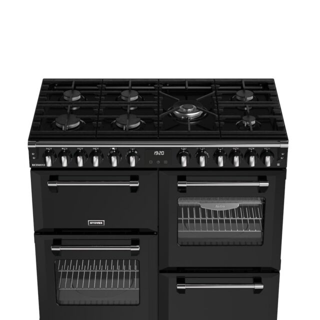 Stoves RCA RICH 100DF 100cm Richmond Dual Fuel Range Cooker - Black