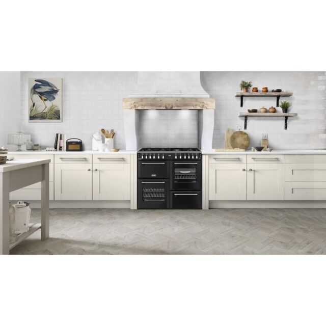 Stoves RCA RICH 100DF 100cm Richmond Dual Fuel Range Cooker - Black
