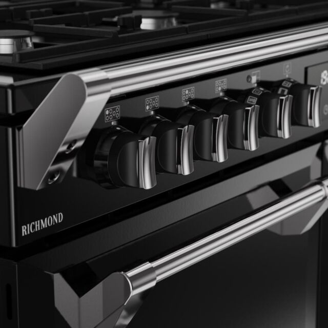 Stoves RCA RICH 110DF 110cm Richmond Dual Fuel Range Cooker - Black