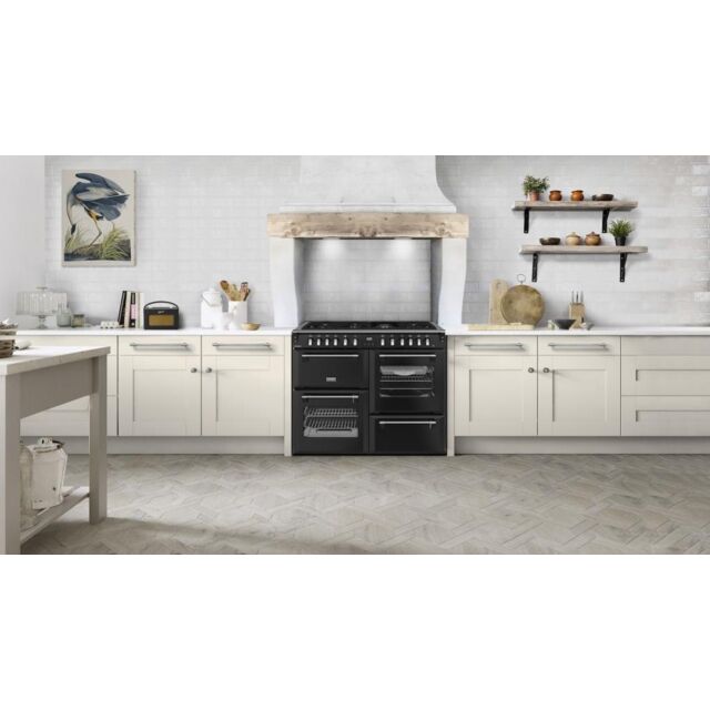 Stoves RCA RICH 110DF 110cm Richmond Dual Fuel Range Cooker - Black