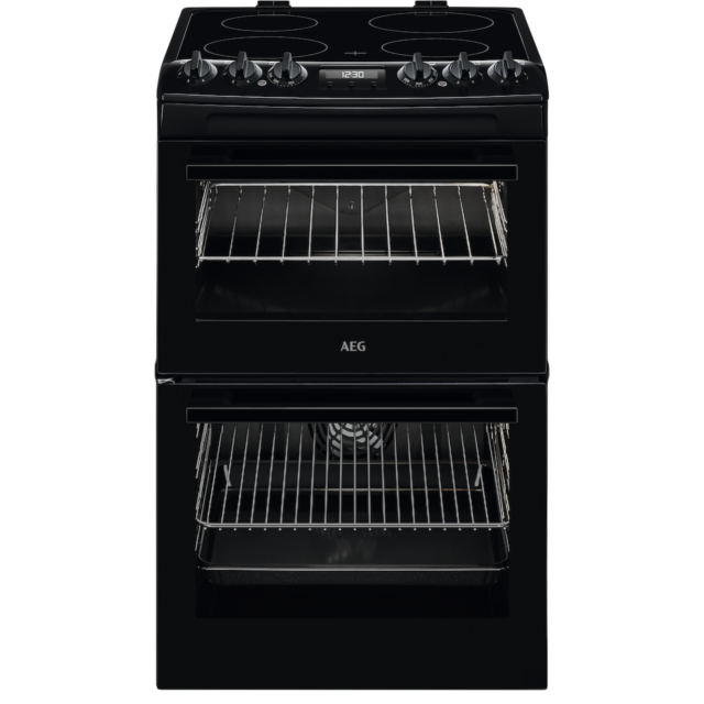 AEG CCX1530ACB Ceramic Electric Cooker with Double Oven