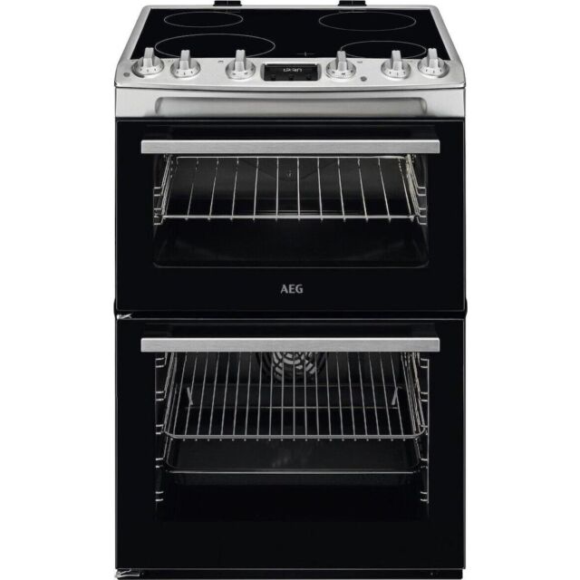 AEG CCX6540ACM Ceramic Electric Cooker with Double Oven
