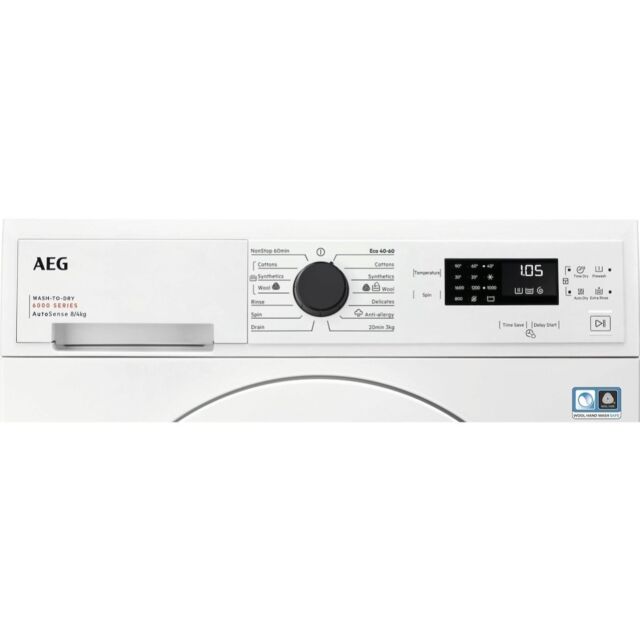 AEG LWX60846B 6000 Series 8kg/4kg Washer Dryer