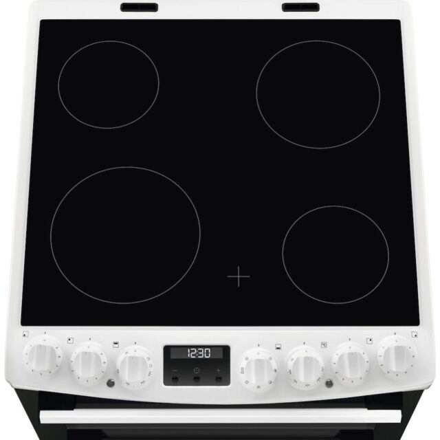 AEG CCX6740ACW Ceramic Electric Cooker with Double Oven