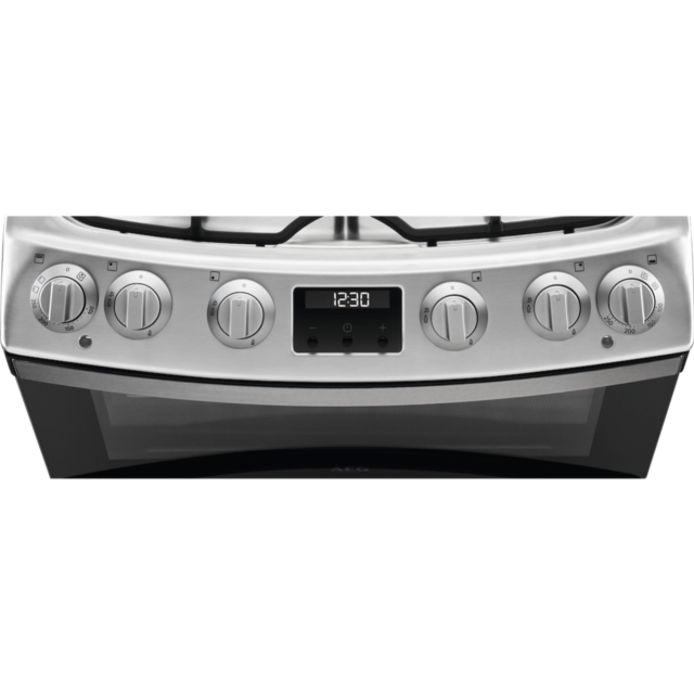 AEG CKB6541ACM Dual Fuel Cooker with Double Oven - Stainless Steel
