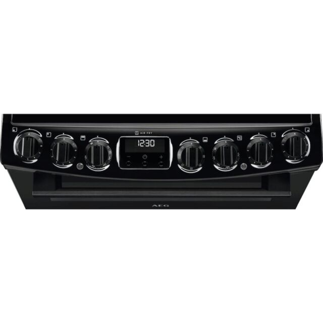 AEG CCX6740ACB Ceramic Electric Cooker with Double Oven