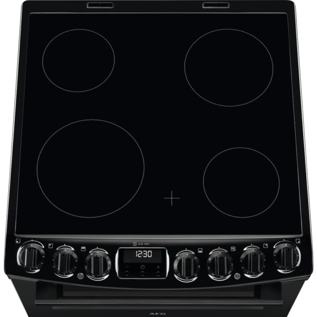 AEG CCX6740ACB Ceramic Electric Cooker with Double Oven