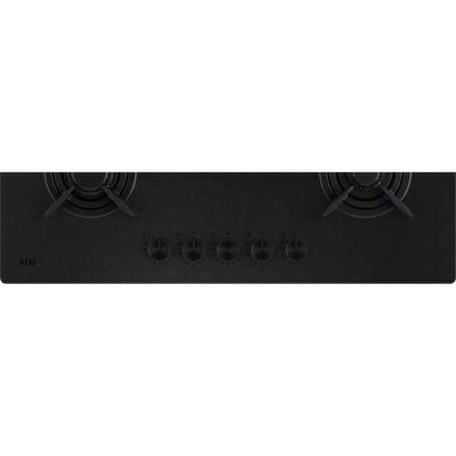 AEG HKB75341NL 75cm Gas on Glass Hob - Black Glass