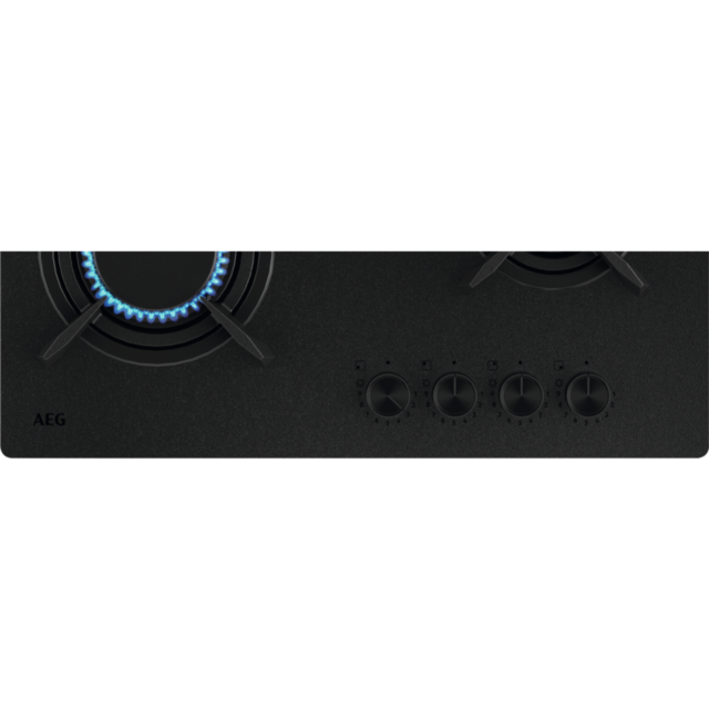 AEG HKB64341NL 60cm Gas on Glass Hob - Black Glass