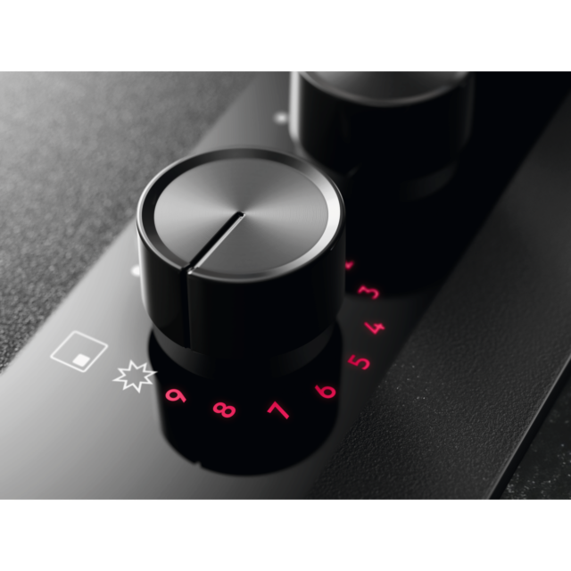 AEG HKB75341NL 75cm Gas on Glass Hob - Black Glass