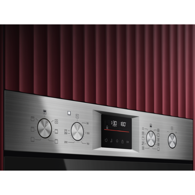 AEG OU5CP40M Built-In Electric Double Oven - Stainless Steel
