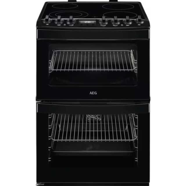 AEG CCB6741ACB Ceramic Electric Cooker with Double Oven