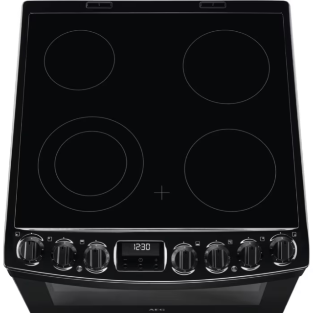 AEG CCB6741ACB Ceramic Electric Cooker with Double Oven