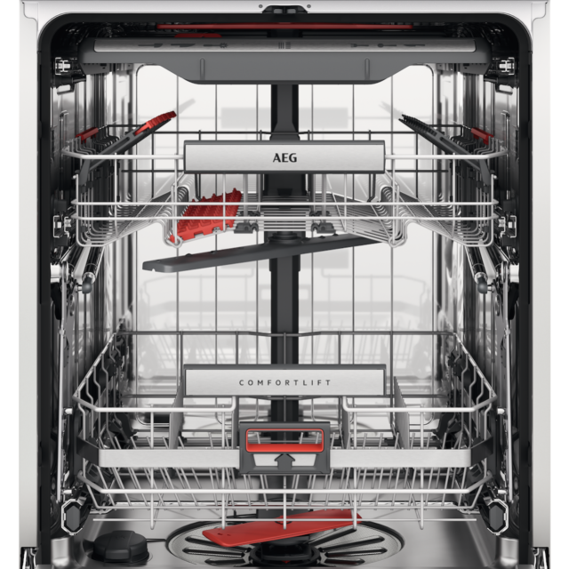 AEG FFB93807PM 9000 ComfortLift Freestanding Dishwasher with AirDry Technology + 14 Place Settings